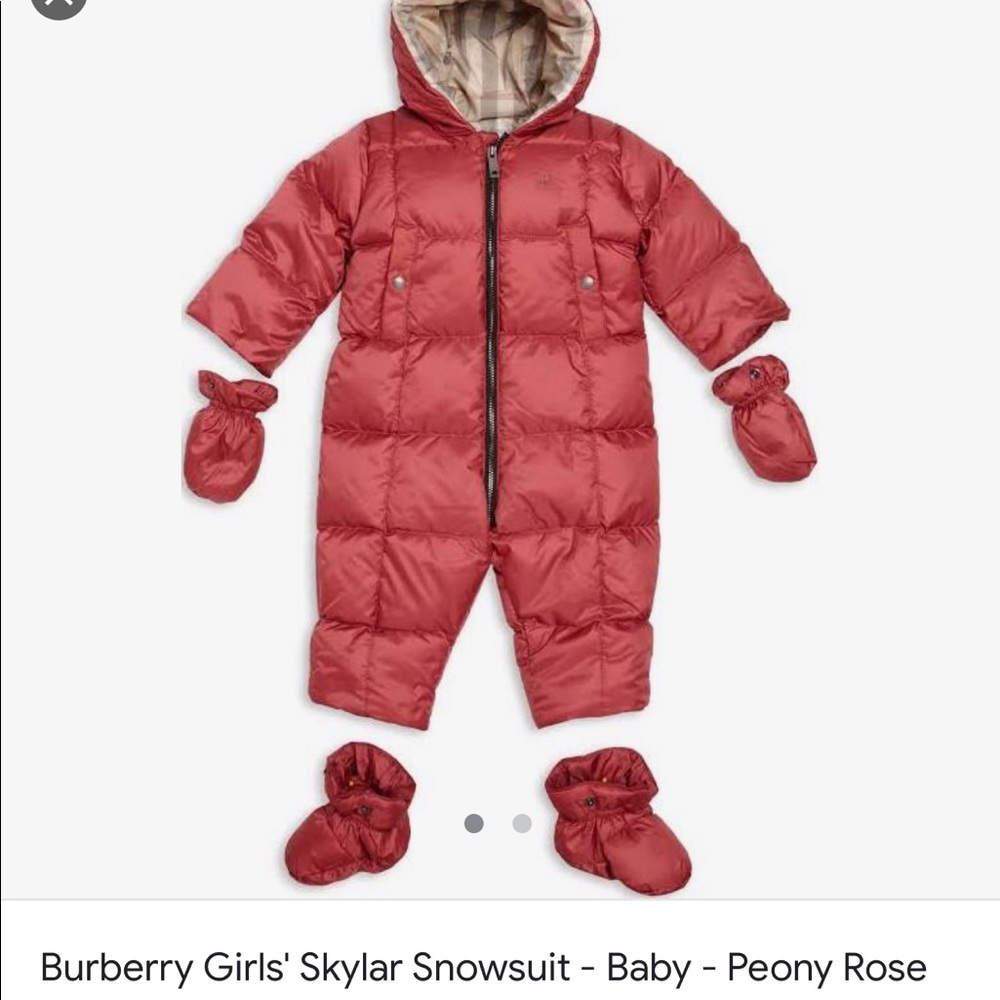 Burberry peony snowsuit 24 months